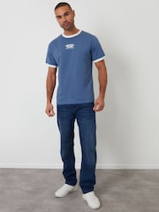 Threadbare Madrid Graphic Cotton Ringer T-Shirt - תמונה 4 מתוך 5