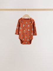 Blue/Burgundy Transport Long Sleeve Bodysuits 5 Pack - Image 5 of 10