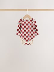 Blue/Burgundy Transport Long Sleeve Bodysuits 5 Pack - Image 7 of 10