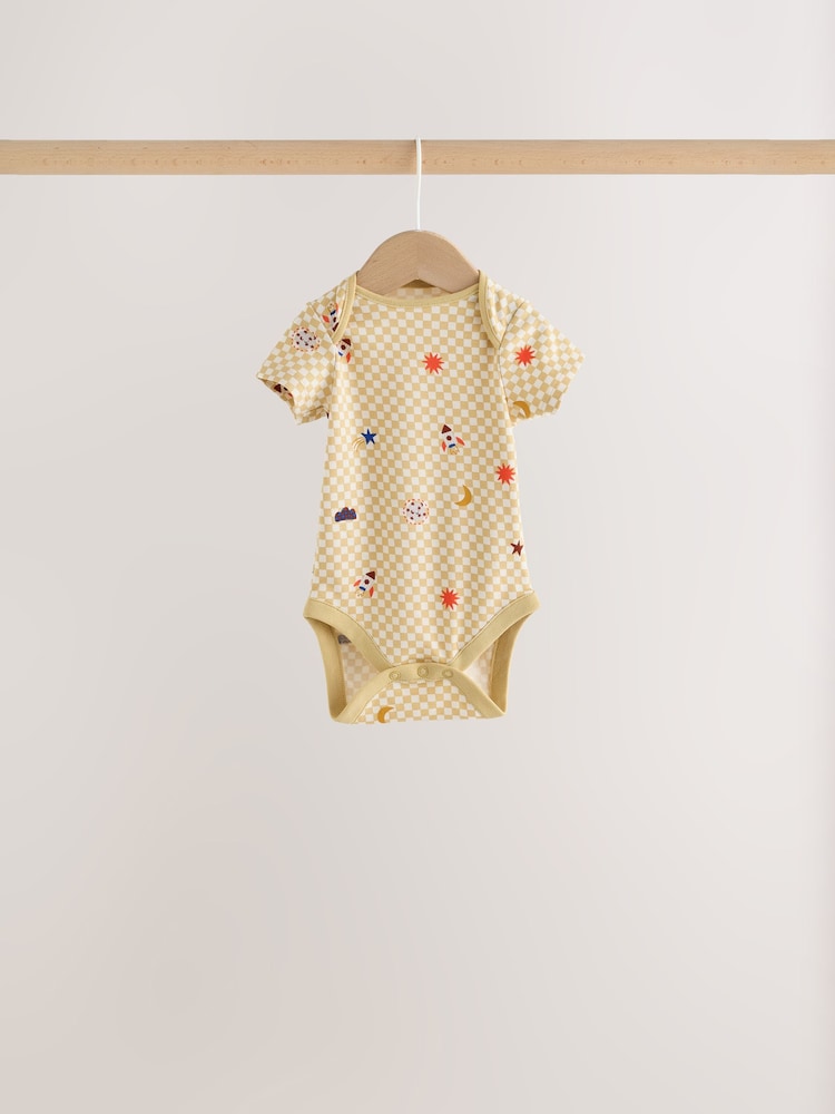 Blue/Yellow Cosmic - Kurzarm-Bodys für Babys im 5er Pack - Bild 2 von 11 Blue/Yellow Cosmic - Kurzarm-Bodys für Babys im 5er Pack - Bild 2 von 11