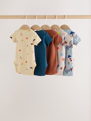 Blue/Yellow Cosmic - Kurzarm-Bodys für Babys im 5er Pack - Bild 7 von 11