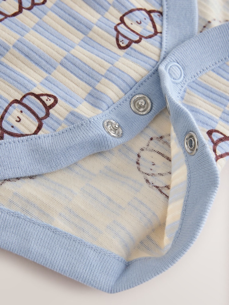 Blue Brunch Long Sleeve Bodysuits 5 Pack - Image 11 of 11 Blue Brunch Long Sleeve Bodysuits 5 Pack - Image 11 of 11