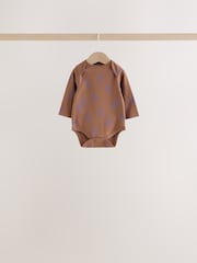 Blue Brunch Long Sleeve Bodysuits 5 Pack - Image 4 of 11
