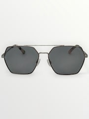 Laura Ashley Silver Rectangular Sunglasses - Image 2 of 5