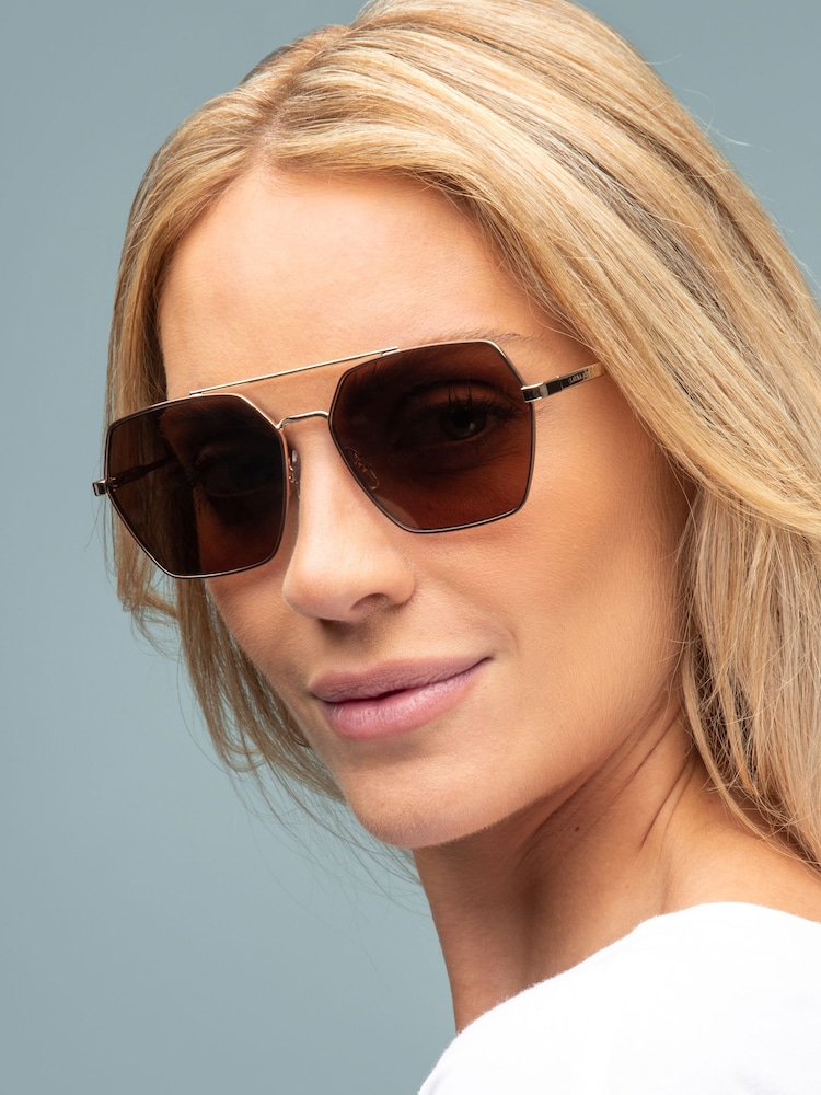 Laura Ashley Black Rectangular Sunglasses - Image 1 of 5 Laura Ashley Black Rectangular Sunglasses - Image 1 of 5