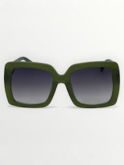 Zelená - Laura Ashley Oversized Square Sunglasses - Obrázek 2 z 5