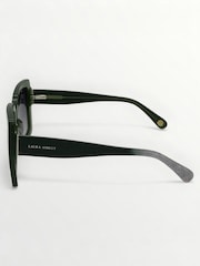 Zelená - Laura Ashley Oversized Square Sunglasses - Obrázek 4 z 5