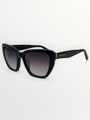 Černý - Laura Ashley New Geometric Sunglasses - Obrázek 3 z 5