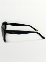 Černý - Laura Ashley New Geometric Sunglasses - Obrázek 4 z 5
