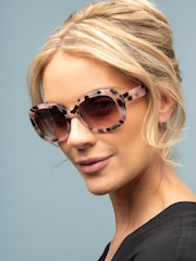 Laura Ashley Pink Round Sunglasses - Image 1 of 5