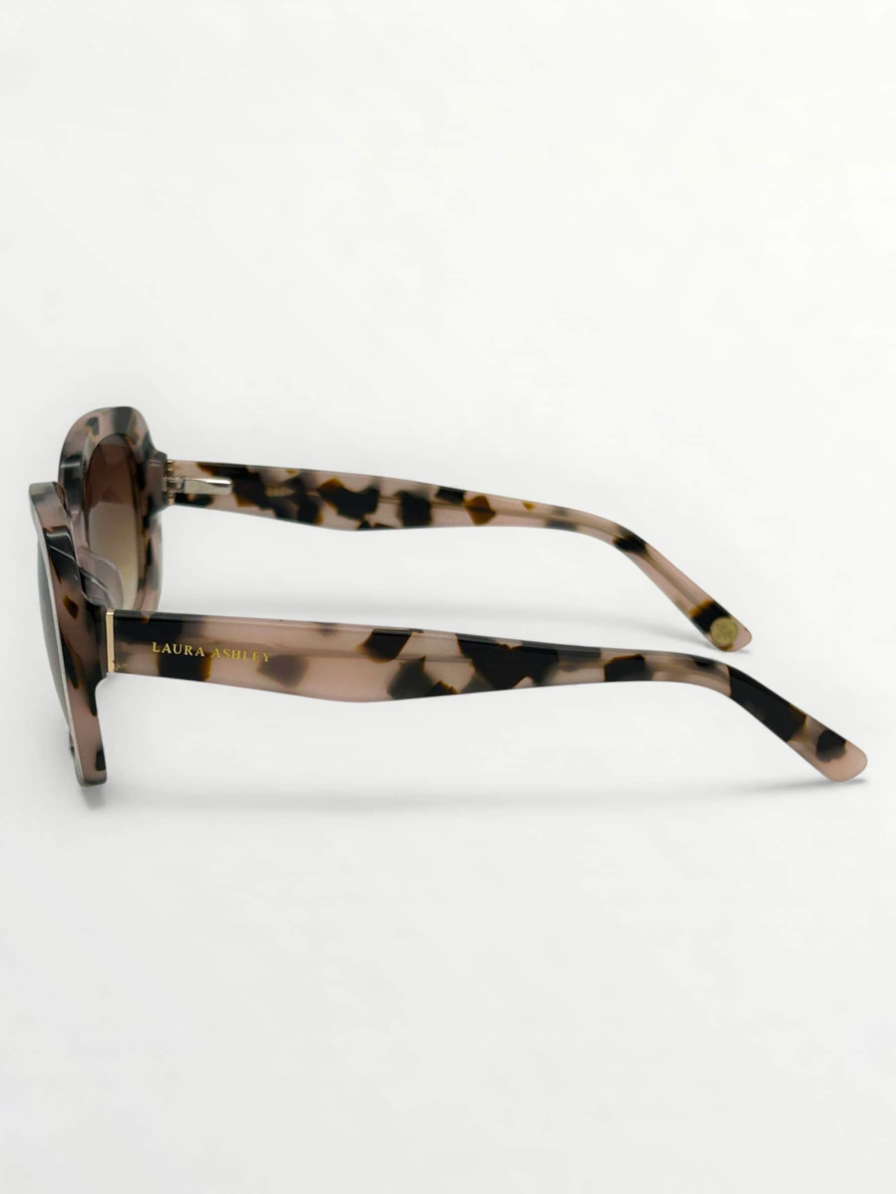 Laura Ashley Tortoiseshell Sunglasses with Brown Lenses LAURA ASHLEY SUN 27 OVAL FULL RIM DESIGNER SUNGLASSES 52-15  main image 3