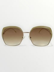 Gold/Crytstal Nude - Laura Ashley New Geometric Sunglasses - Obrázek 2 z 5