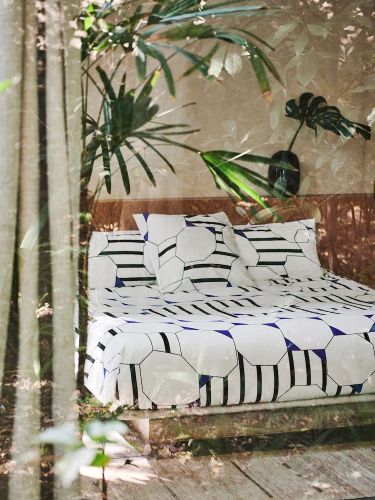 Mapoesie White Solaire Cotton Square Pillowcase Pair - Image 1 of 3 Mapoesie White Solaire Cotton Square Pillowcase Pair - Image 1 of 3