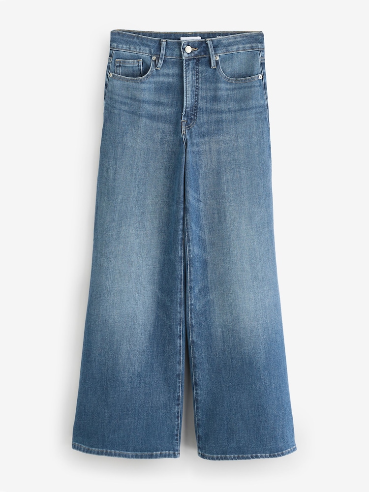 Good American Soft Tech Good Waist Palazzo Ankle Jeans - Image 7 of 7 Good American Soft Tech Good Waist Palazzo Ankle Jeans - Image 7 of 7