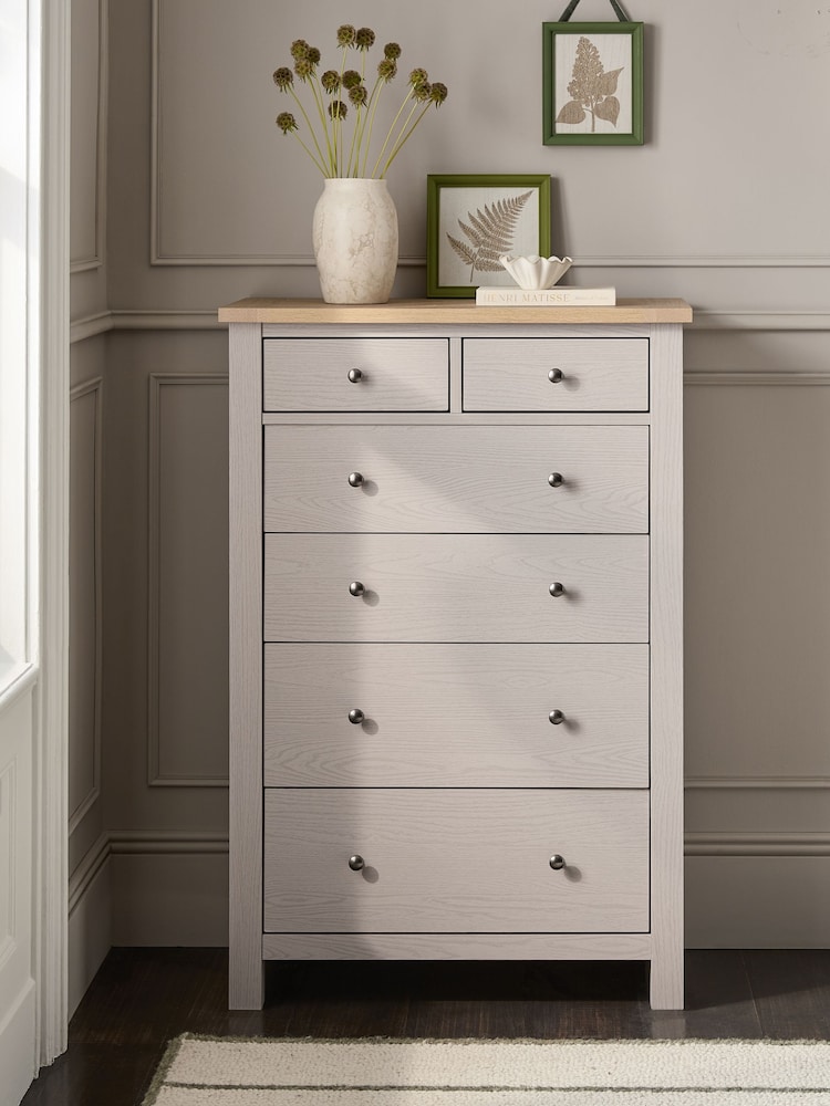 Stone Malvern 6 Drawer Chest of Drawers - Image 1 of 9