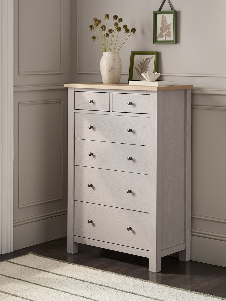 Stone Malvern 6 Drawer Chest of Drawers - Image 2 of 9