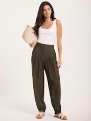 Mint Velvet Green Soft Balloon Trousers - Image 5 of 8