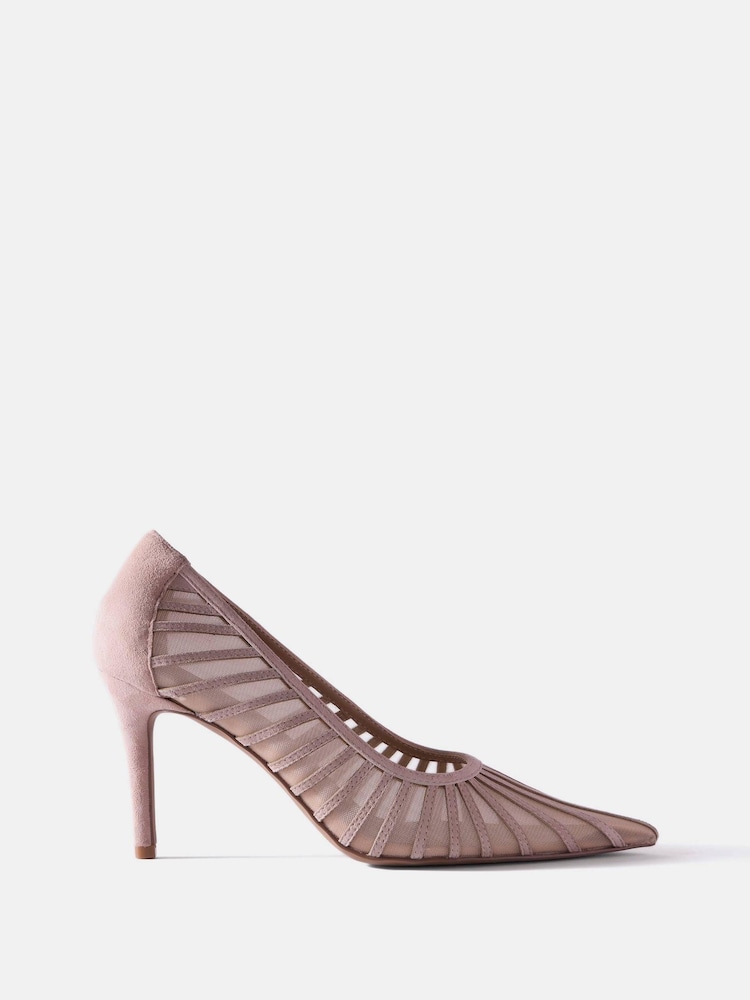 Roz - Mint Velvet Kya Caged Court Shoes - Imaginea 1 din 4