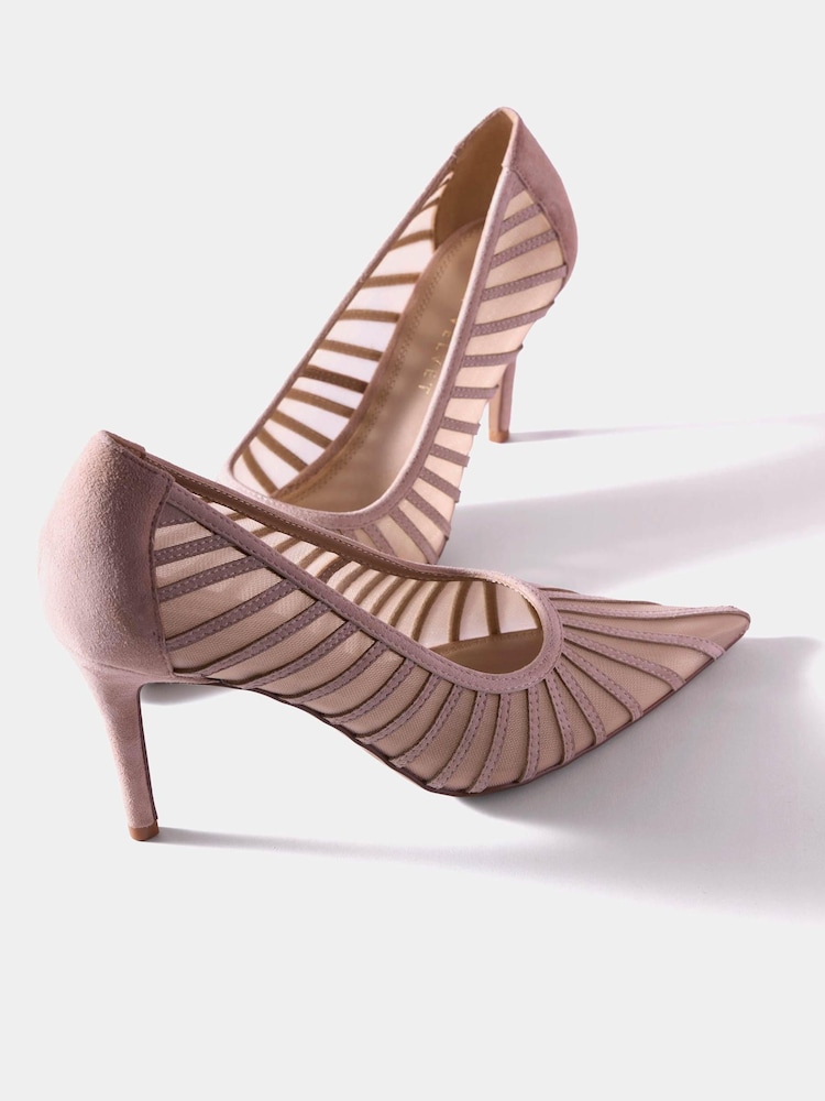 Roz - Mint Velvet Kya Caged Court Shoes - Imaginea 2 din 4