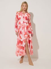 Star by Julien MacDonald Pink Printed Shirt Dress - Image 1 of 5