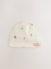 White/Red My First Christmas Baby Hat & Bib Set (0-12mths) - Image 2 of 6