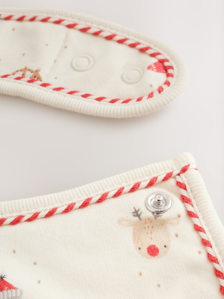White/Red My First Christmas Baby Hat & Bib Set (0-12mths) - Image 6 of 6 White/Red My First Christmas Baby Hat & Bib Set (0-12mths) - Image 6 of 6