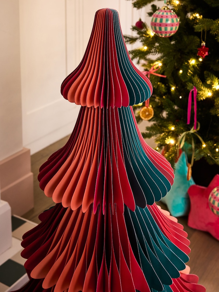 Brights Paper Christmas Tree - Image 2 of 3 Brights Paper Christmas Tree - Image 2 of 3