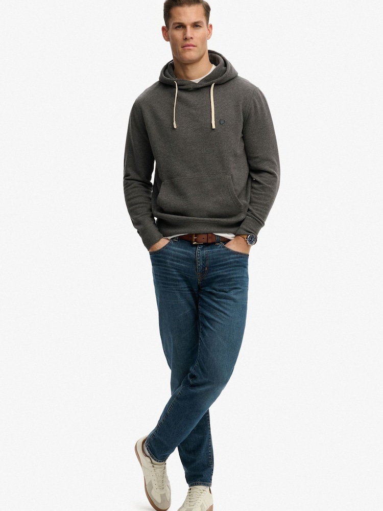 Superdry Grey Monogram Embroidered Hoodie - Image 5 of 5 Superdry Grey Monogram Embroidered Hoodie - Image 5 of 5