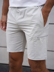 CAPO Cream Utility Tech Cargo Shorts - Image 2 of 6