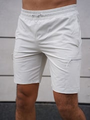 CAPO Cream Utility Tech Cargo Shorts - Image 4 of 6