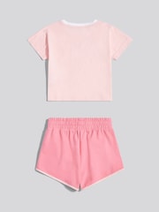 U.S. Polo Assn. Pink Script Graphic T-Shirt & Sweat Shorts Set - Image 1 of 3