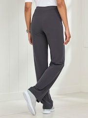 Cotton Traders Grey Soft Touch Stretch Yoga Trousers - Image 2 of 3