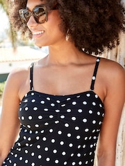 Cotton Traders Black Long Tankini Printed Top - Image 3 of 3
