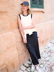 Cotton Traders White Contrast Trim Knit Vest - Image 2 of 4