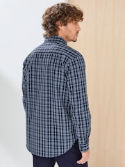 Cotton Traders Blue Signature Long Sleeve Textured Shirt - Image 3 of 3