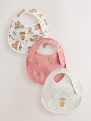 Pink/Green Hamish Baby Bibs 3 Pack - Image 1 of 6