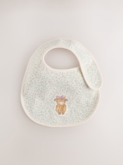 Pink/Green Hamish Baby Bibs 3 Pack - Image 4 of 6