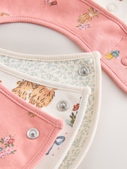 Pink/Green Hamish Baby Bibs 3 Pack - Image 6 of 6
