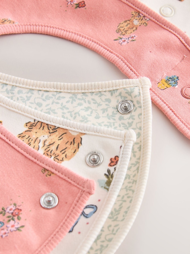 Pink/Green Hamish Baby Bibs 3 Pack - Image 6 of 6 Pink/Green Hamish Baby Bibs 3 Pack - Image 6 of 6