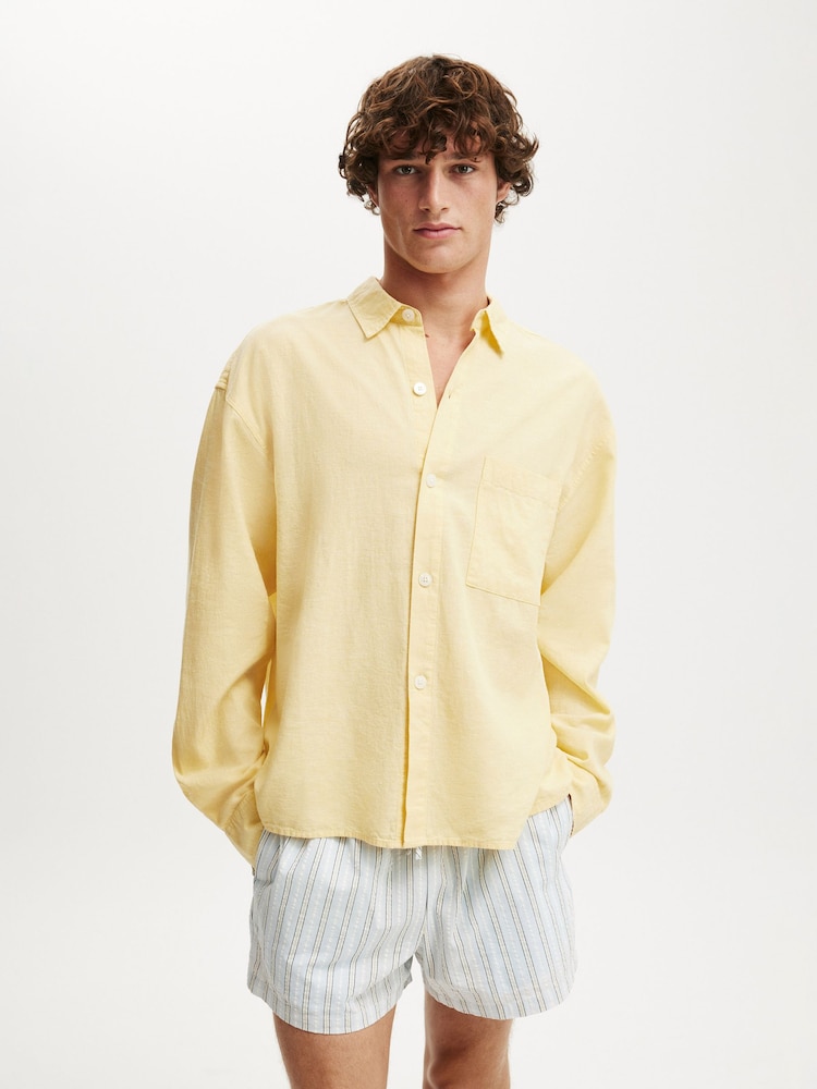 Gelb - Cotton On Eli Long Sleeve Shirt - Bild 1 von 4