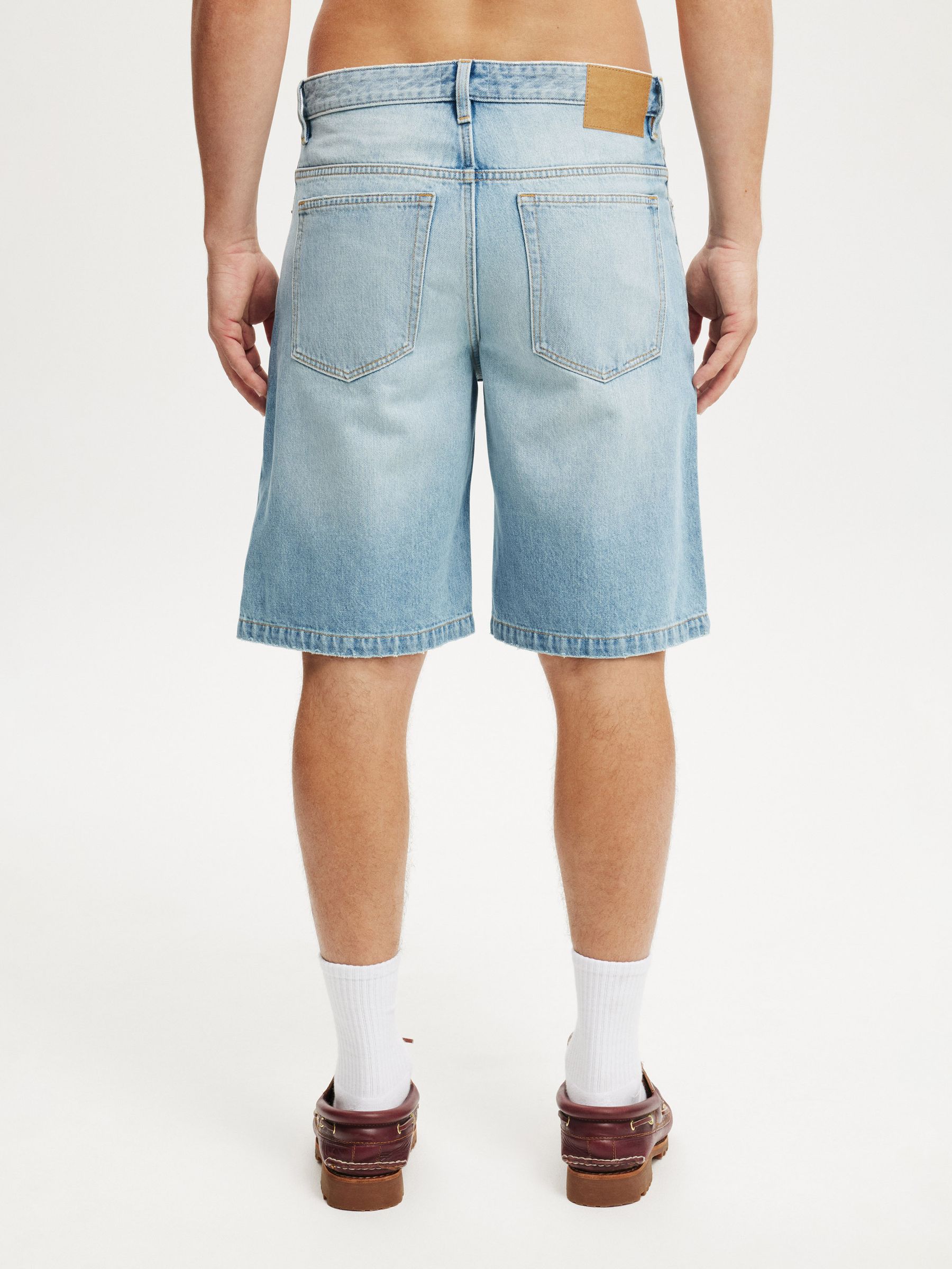 Buy Cotton On Cassette Blue Baggy Denim Shorts from Next USA