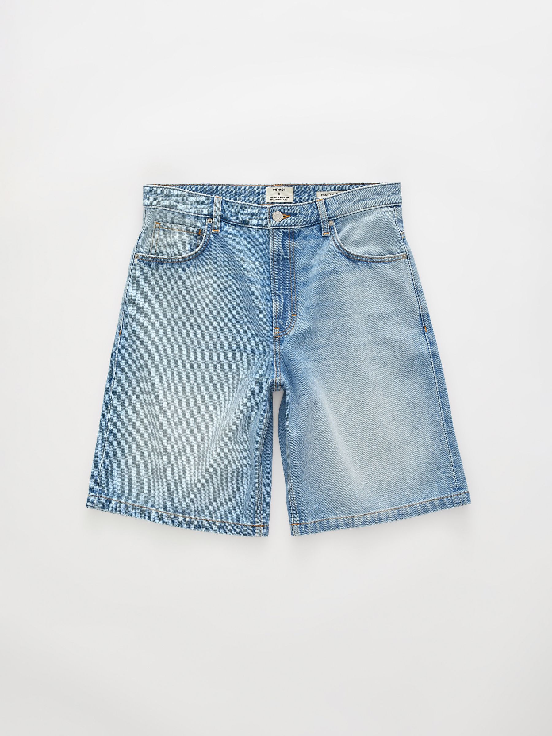 Buy Cotton On Cassette Blue Baggy Denim Shorts from Next USA