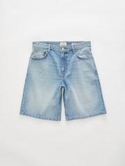 أزرق بلمسة باهتة - شورت دنيم فضفاض من Cotton On - صورة 6 من 7