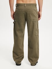 Cotton On Green Baggy Worker Trousers - Image 2 of 7