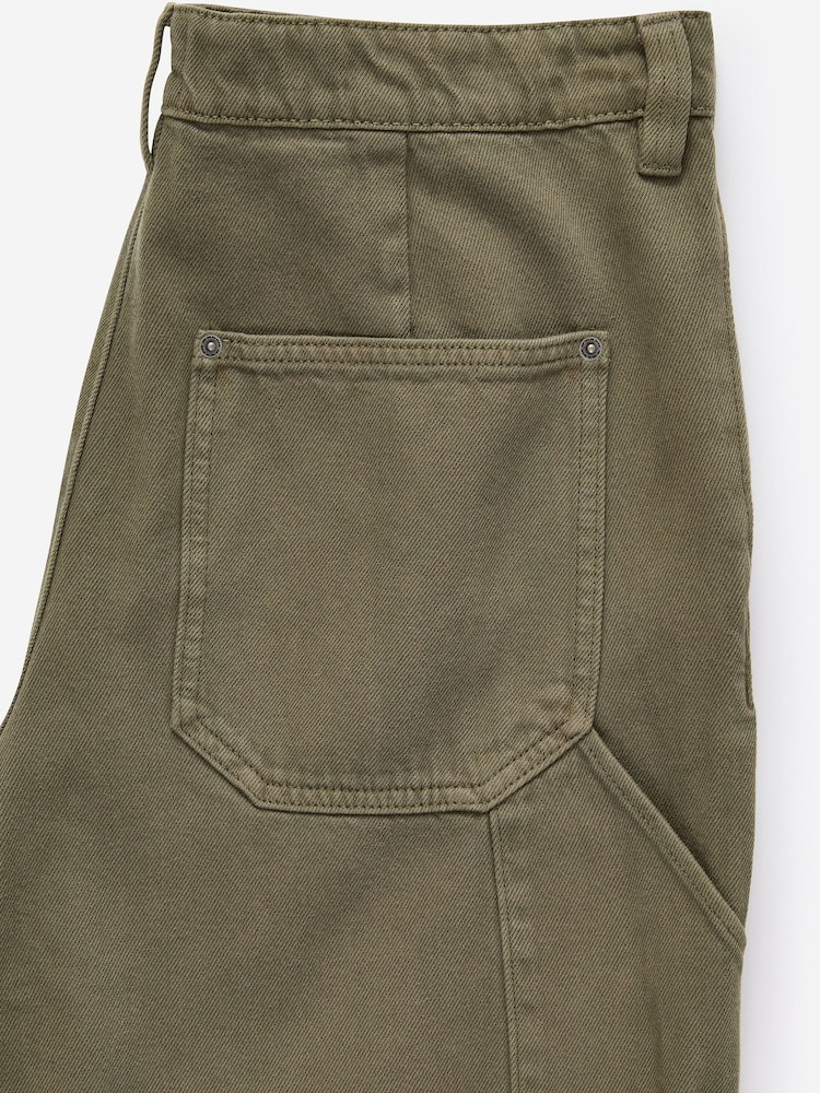 Cotton On Green Baggy Worker Trousers - Image 7 of 7