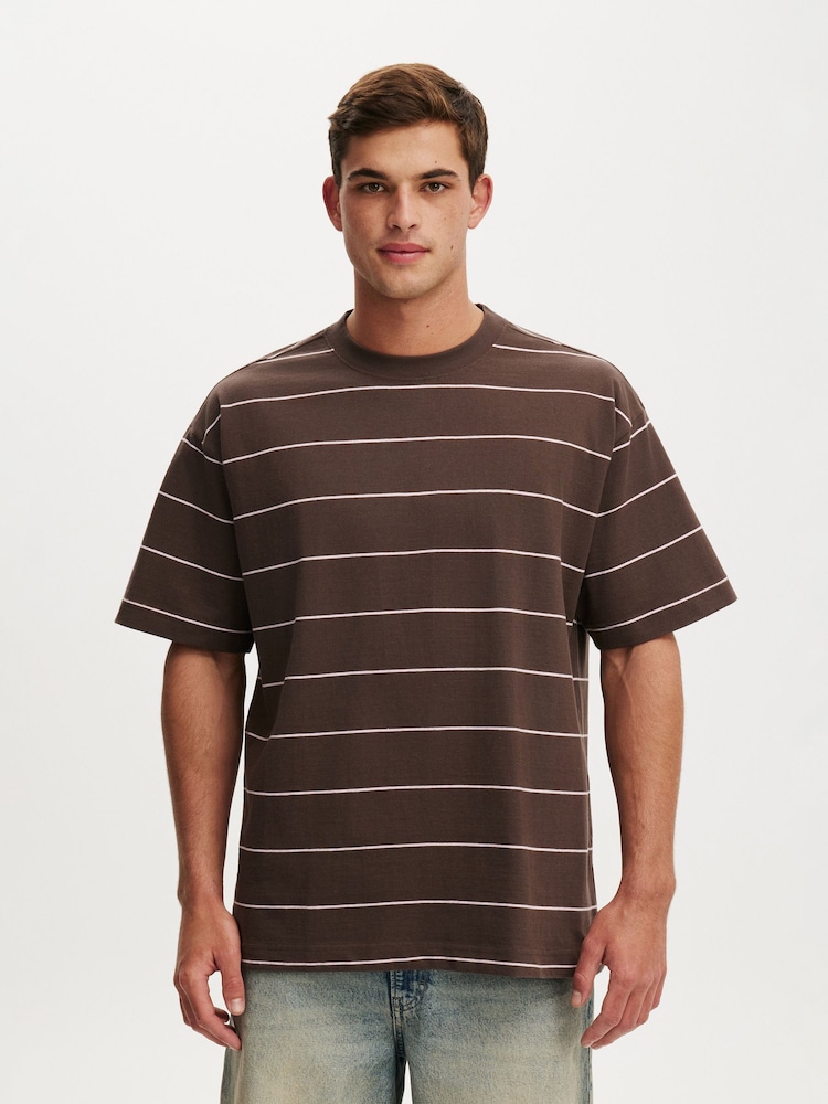 Cotton On Brown Box Fit T-Shirt - Image 1 of 7