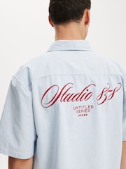 Cotton On Blue Ventura Short Sleeve Shirt - Image 4 of 4