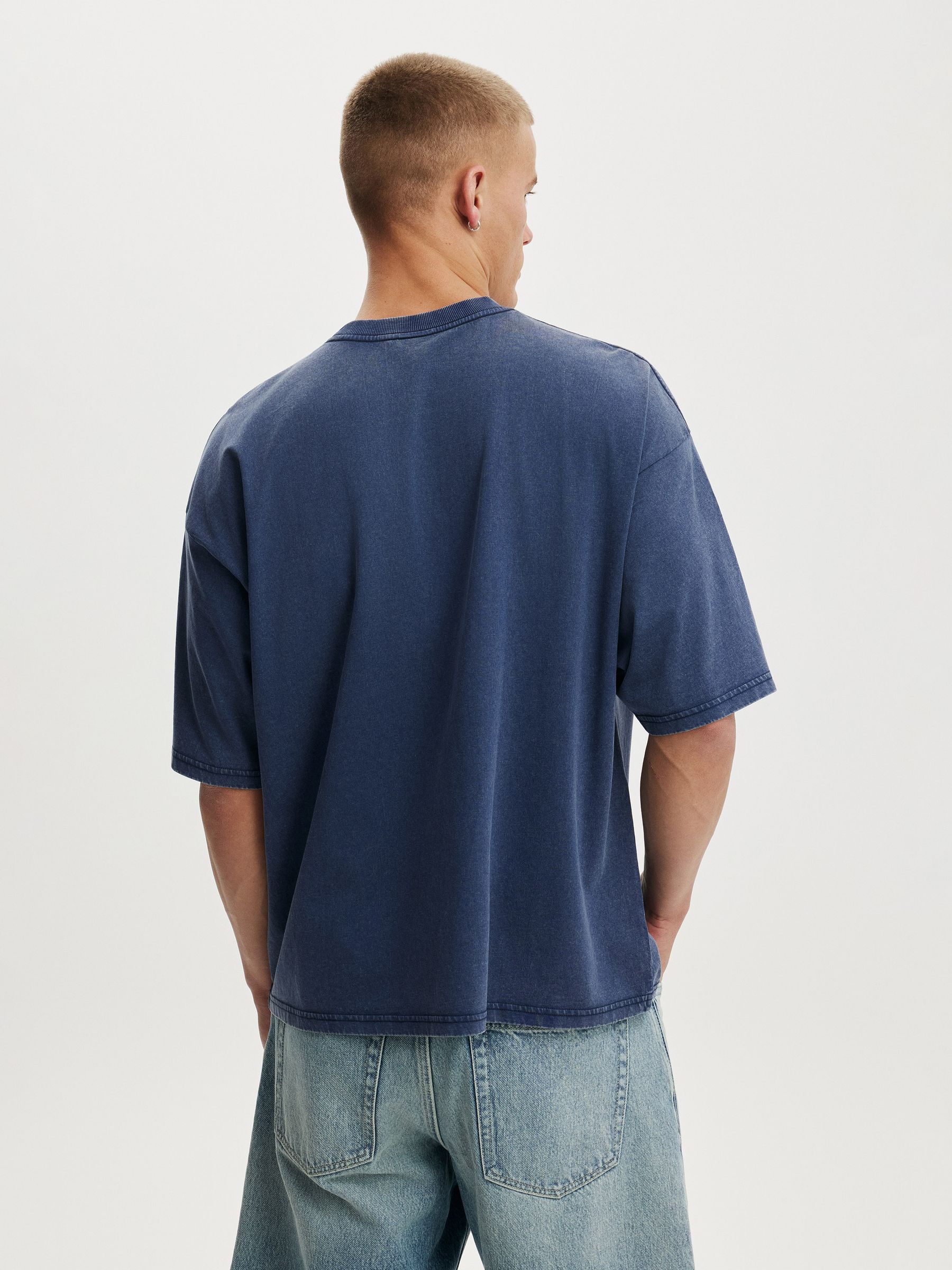Buy Cotton On True Navy Wash Cropped Fit T-Shirt from Next USA