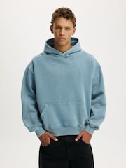 Cotton On Blue Box Fit Hoodie - Image 1 of 7