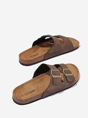 Cotton On Brown Double Buckle Sandals - Image 5 of 6